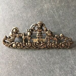 Peruvian Sterling Silver Brooch